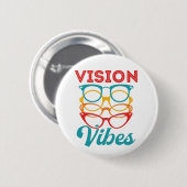 Vision Vibes Optometrisches Optometrie Personal Op Button (Vorne & Hinten)