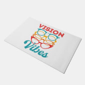 Vision Vibes Optometrisches Optometrie Personal Op Fußmatte (Schrägansicht)