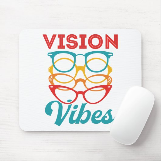 Vision Vibes Optometrisches Optometrie Personal Op Mousepad (Mit Mouse)