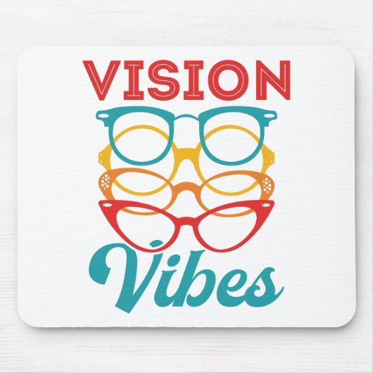 Vision Vibes Optometrisches Optometrie Personal Op Mousepad (Vorne)