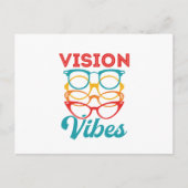 Vision Vibes Optometrisches Optometrie Personal Op Postkarte (Vorderseite)