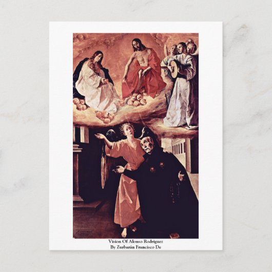 Vision von Alonso Rodriguez Postkarte (Vorderseite)