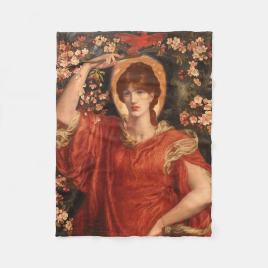 Vision von Fiammetta (von Dante Gabriel Rossetti) Fleecedecke (Vorderseite)