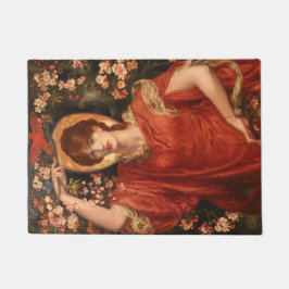 Vision von Fiammetta (von Dante Gabriel Rossetti) Fußmatte