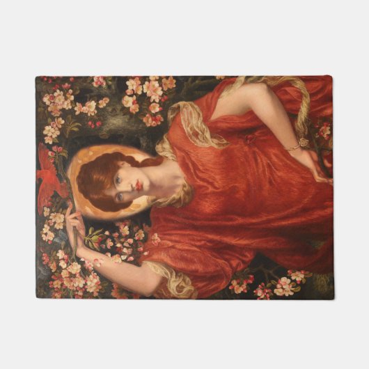 Vision von Fiammetta (von Dante Gabriel Rossetti) Fußmatte (Vorderseite)