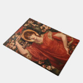 Vision von Fiammetta (von Dante Gabriel Rossetti) Fußmatte (Schrägansicht)