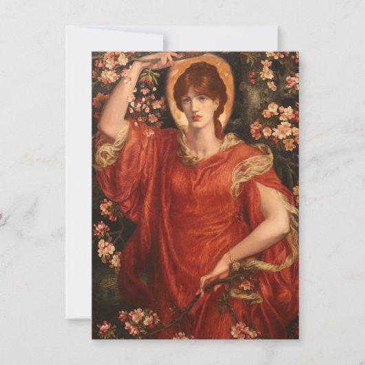 Vision von Fiammetta (von Dante Gabriel Rossetti) Karte (Vorderseite)