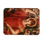 Vision von Fiammetta (von Dante Gabriel Rossetti) Magnet (Horizontal)