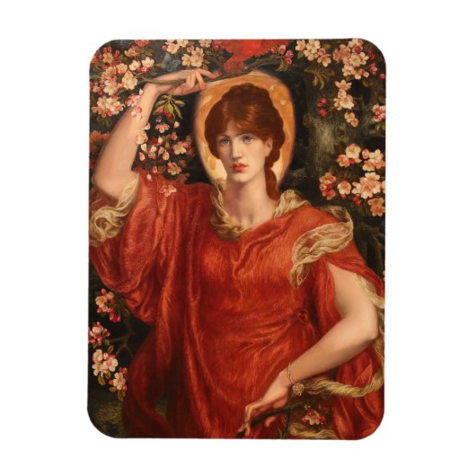 Vision von Fiammetta (von Dante Gabriel Rossetti) Magnet (Vertikal)
