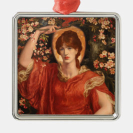 Vision von Fiammetta (von Dante Gabriel Rossetti) Ornament Aus Metall
