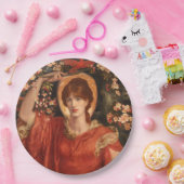 Vision von Fiammetta (von Dante Gabriel Rossetti) Pappteller (Party)