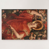 Vision von Fiammetta (von Dante Gabriel Rossetti) Puzzle (Horizontal)