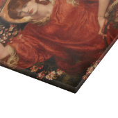 Vision von Fiammetta (von Dante Gabriel Rossetti) Schneidebrett (Ecke)