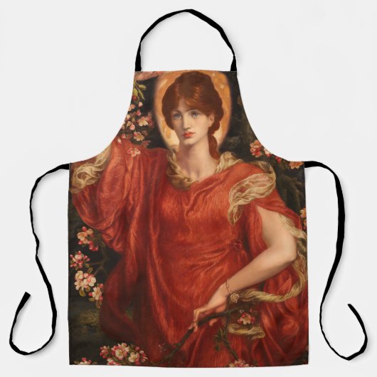 Vision von Fiammetta (von Dante Gabriel Rossetti) Schürze (Vorderseite)