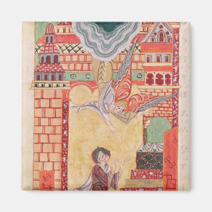 Vision von St. Aldegonde von Maubeuge Magnet