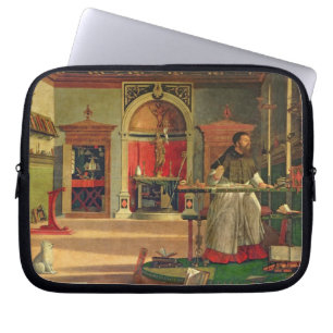 Vision von St. Augustine, 1502-08 (Öl auf Leinwan Laptopschutzhülle