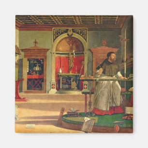 Vision von St. Augustine, 1502-08 (Öl auf Leinwan Magnet