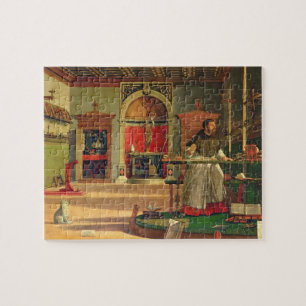 Vision von St. Augustine, 1502-08 (Öl auf Leinwan Puzzle