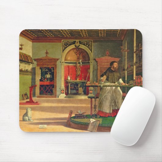 Vision von St. Augustine, 1502-08 (Öl auf Leinwand Mousepad (Mit Mouse)