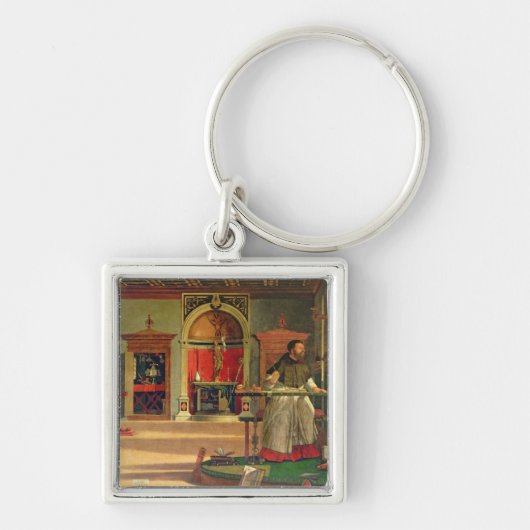 Vision von St. Augustine, 1502-08 (Öl auf Leinwand Schlüsselanhänger (Vorne)
