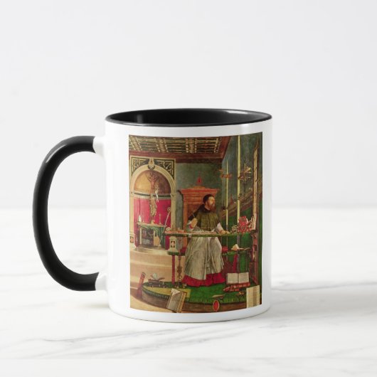 Vision von St Augustine, 1502-08 Tasse (Links)