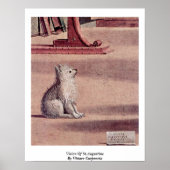 Vision von St. Augustine von Vittore Carpaccio Poster (Vorne)