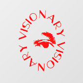 Visionär Fensteraufkleber (Blatt)