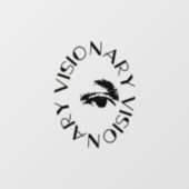 Visionär Fensteraufkleber (Blatt)