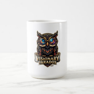 Visionär-Paradox-Eule-T-Shirt Kaffeetasse