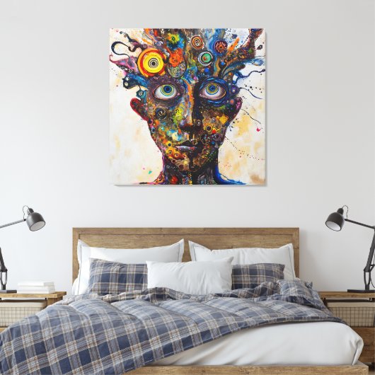 Visionär Whirlwind Leinwanddruck (Insitu (Schlafzimmer))