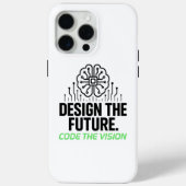 Visionäre algorithmische Leinwand: Abstrakter Code Case-Mate iPhone Hülle (Rückseite)
