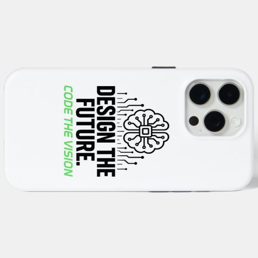 Visionäre algorithmische Leinwand: Abstrakter Code Case-Mate iPhone Hülle (Rückseite (Horizontal))
