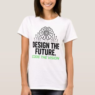 Visionäre algorithmische Leinwand: Abstrakter Code T-Shirt