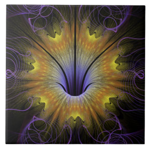 Visionäre Blume Fliese