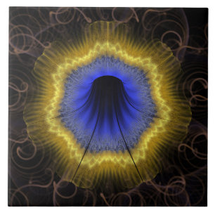 Visionäre Blume Fliese