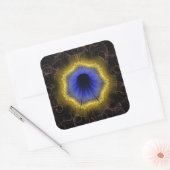 Visionäre Blume Quadratischer Aufkleber (Umschlag)