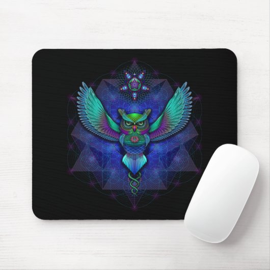 Visionäre Eule Mousepad (Mit Mouse)