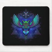 Visionäre Eule Mousepad (Vorne)