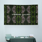 Visionäre Galerie Benutzerdefinierter Text Adler B Banner (Messe)