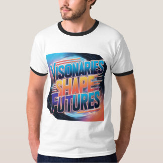 Visionäre gestalten Futures: Futuristische Mehrfar T-Shirt