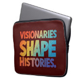 Visionäre gestalten Geschichte Laptopschutzhülle (Vorderseite Links)