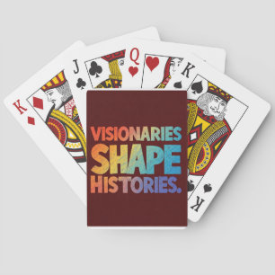 Visionäre gestalten Geschichte Spielkarten
