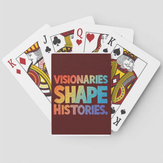 Visionäre gestalten Geschichte Spielkarten (Rückseite)