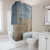 "Visionäre" neutrale abstrakte Kunst Duschvorhang (Beispiel)