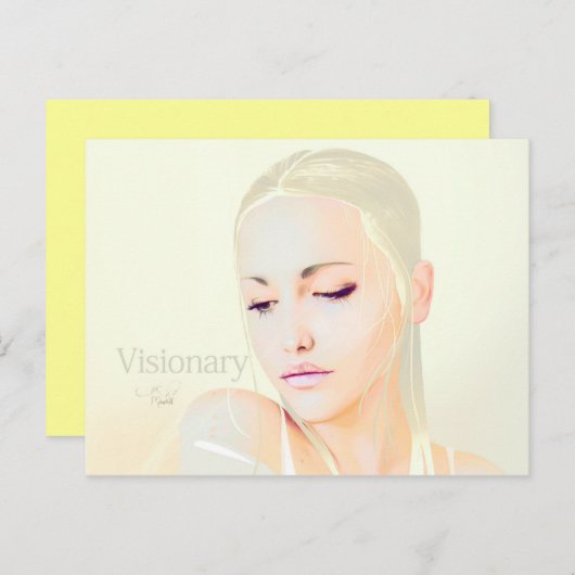 Visionäre Postkarte (Vorne/Hinten)