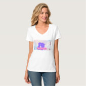Visionäre Zuversicht Archetyp V-Ausschnitt T-Shirt (Vorderseite Vollansicht)