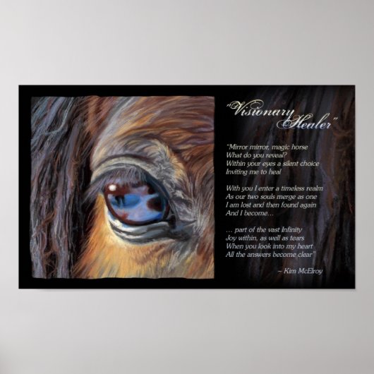 Visionary Healer Inspiration, © Kim McElroy Poster (Vorne)
