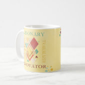 Visionary Trailblazer Innovator Inspiration Kaffeetasse (Vorderseite Links)