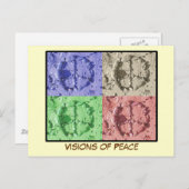 Visionen der Friedenspostkarte Postkarte (Vorne/Hinten)