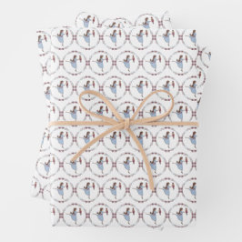 Visionen der Zuckerfleckennahrung Nutcracker-Gesch Geschenkpapier Set